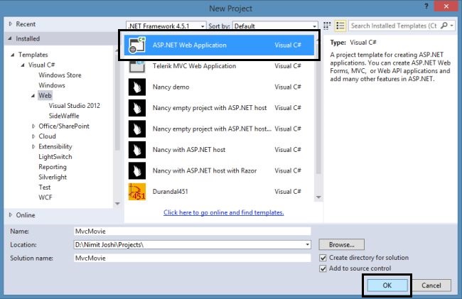 Creating Web Application